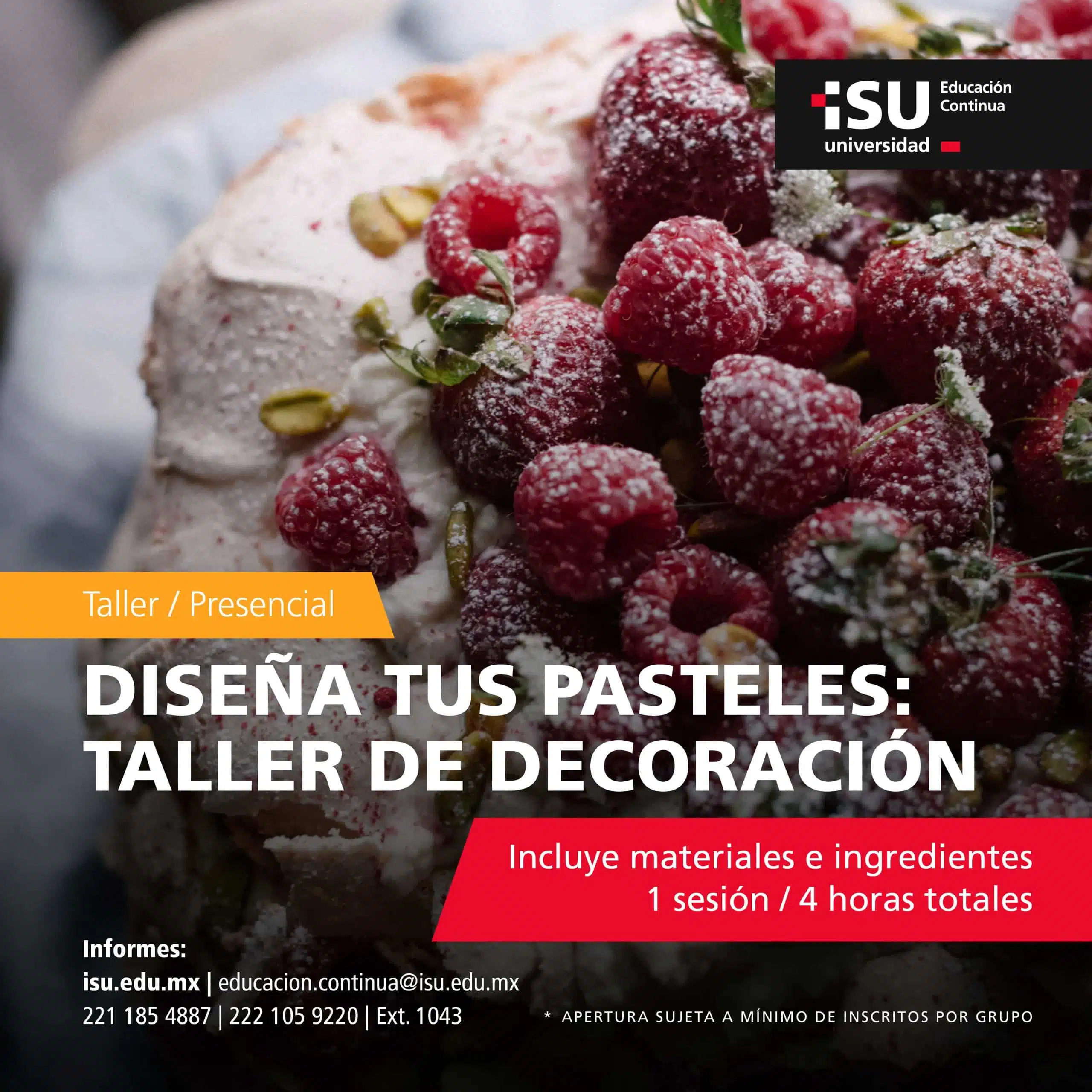 Diseña tus pasteles: Taller de decoración