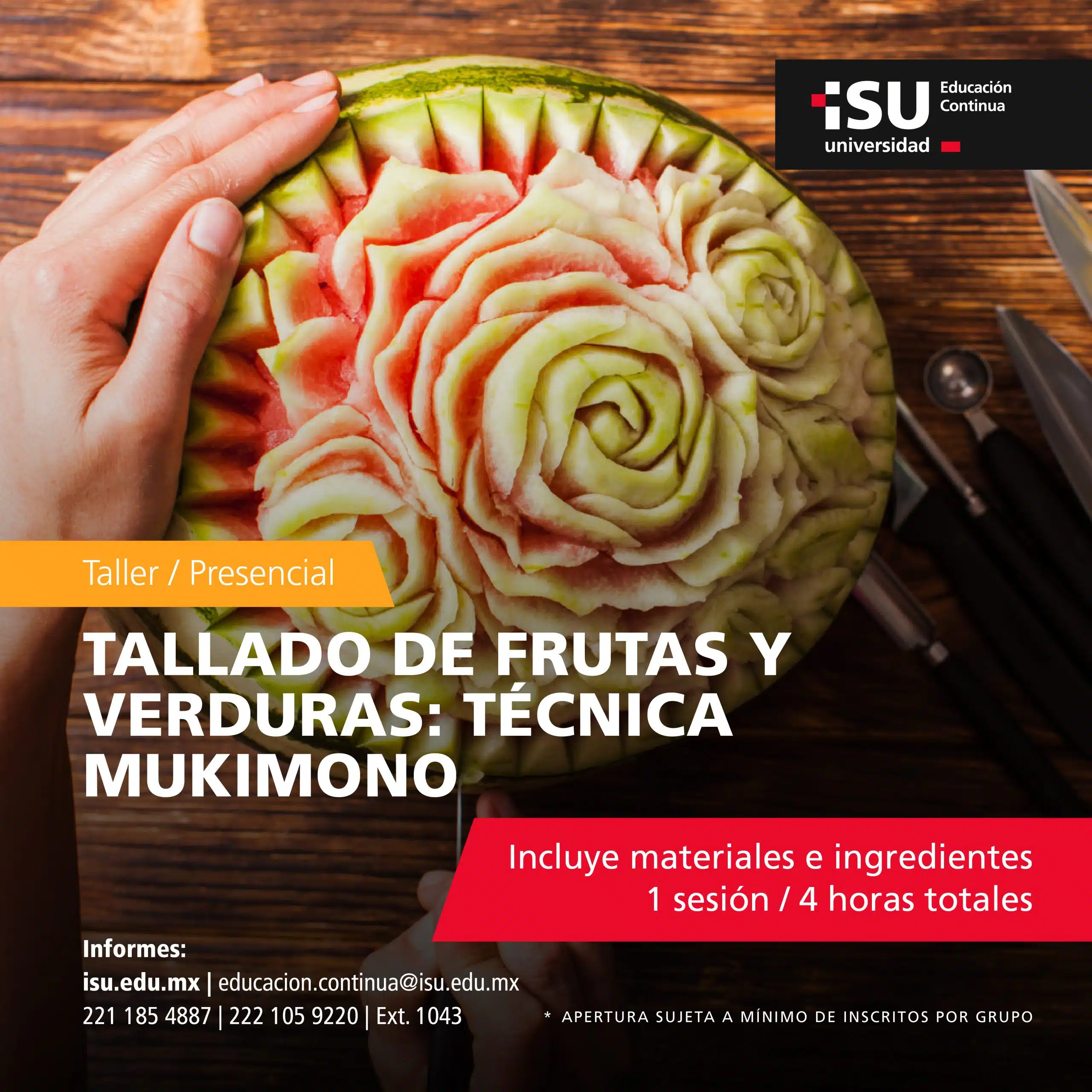 Tallado de frutas y verduras: Técnica mukimono